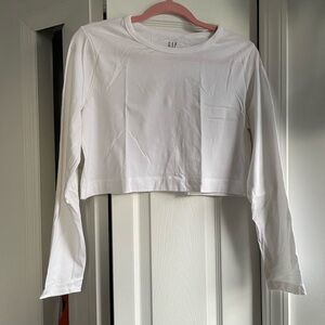 GAP Cotton cropped long sleeve Tee